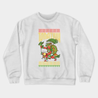 Aztec God of the Sun - Tonatiuh Crewneck Sweatshirt